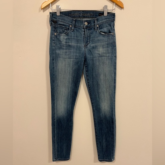 Citizens of Humanity Thompson Medium Rise Cropped Skinny Jeans 26 - Picture 2 of 13